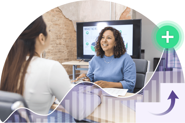 Employer and employee discussing the benefits of cannabis